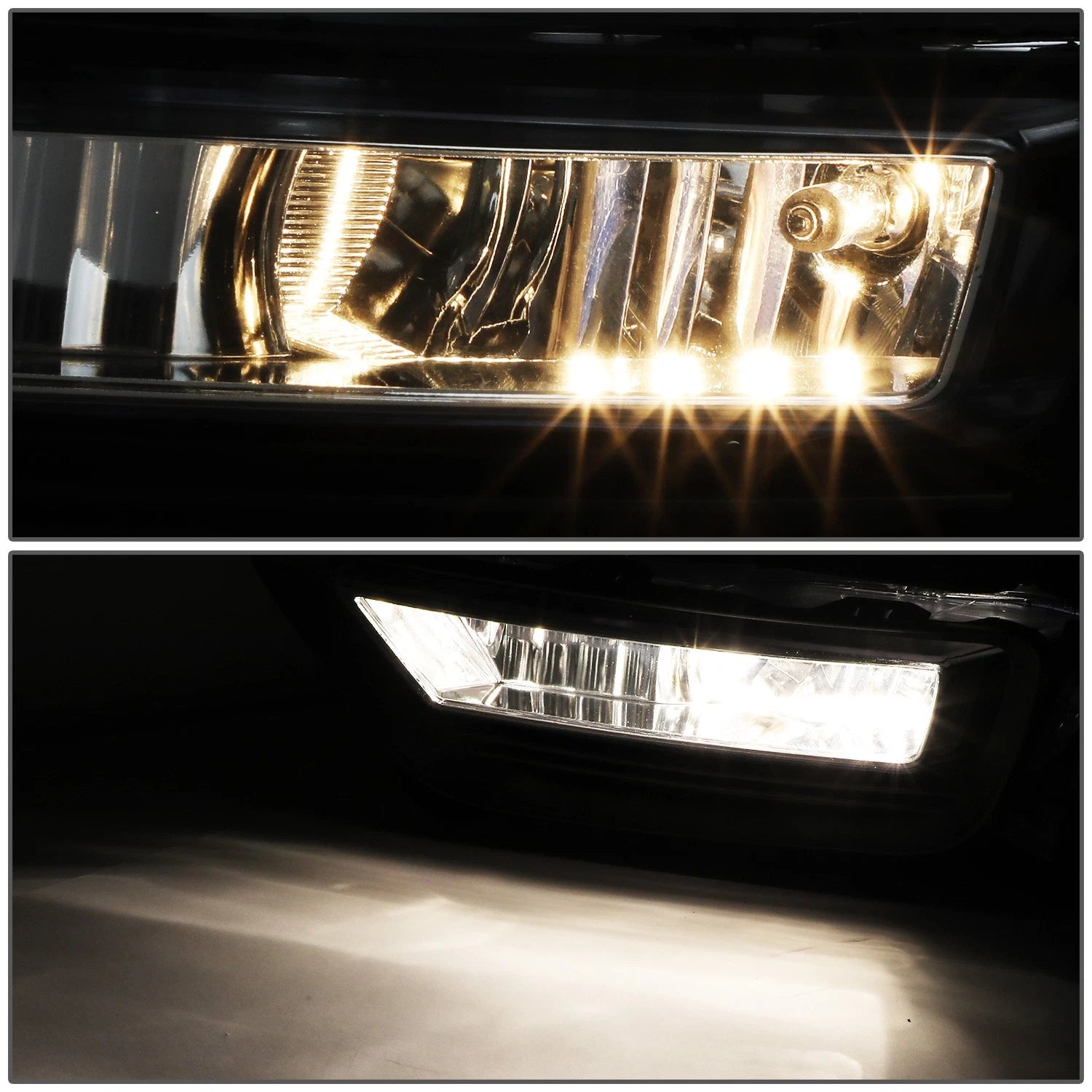 Fog Light Lamps for Honda Accord Sedan (2013–2015) - Clear Lens, Switch