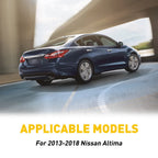 Set of 8 Glossy Black Pillar Posts for Nissan Altima (2013–2018)