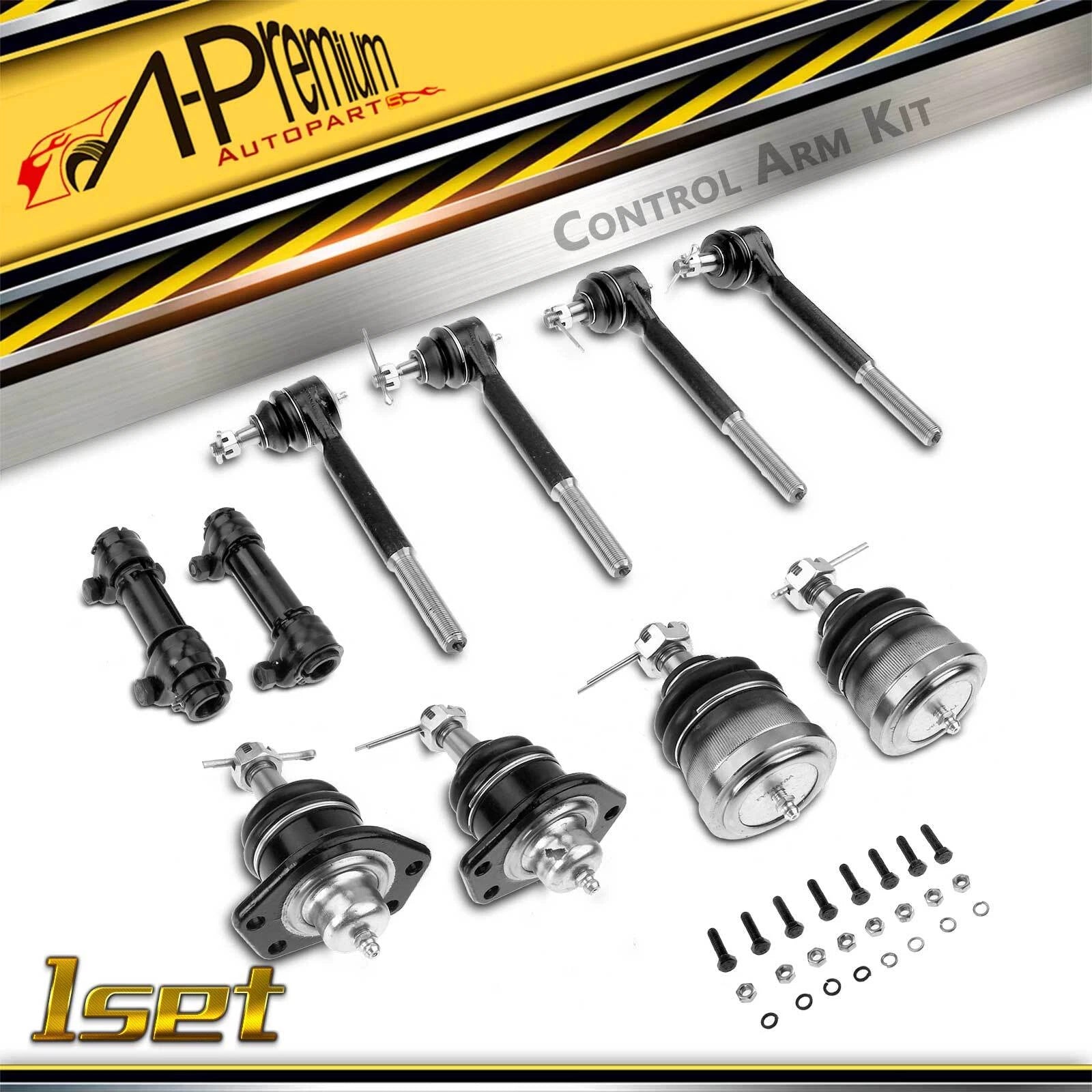 10x Front Ball Joints & Tie Rod Ends for Chevrolet Malibu (1978–1983)