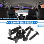 10Pcs Canopy Seal Buckle Clips for Ford Mustang (2005–2006) Black