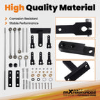 Dual Carburetor Linkage Kit for Universal Applications (Black)