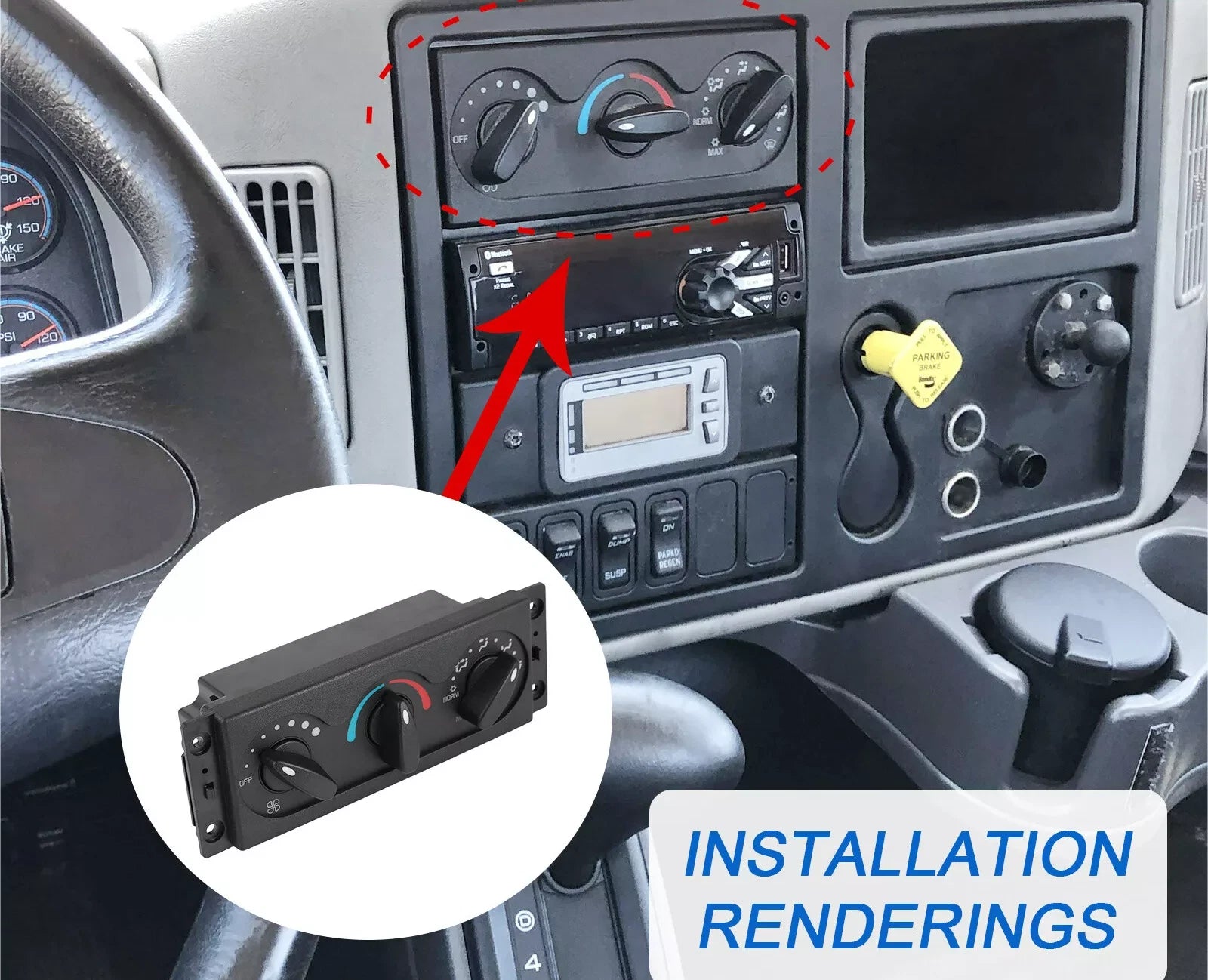 AC Climate Control for International 4200/4300 (3545543C6, 3545543C5)