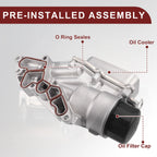 Engine Oil Cooler Filter Housing with Seals for Mercedes-Benz G550 (2009–2023) No. 2721800510