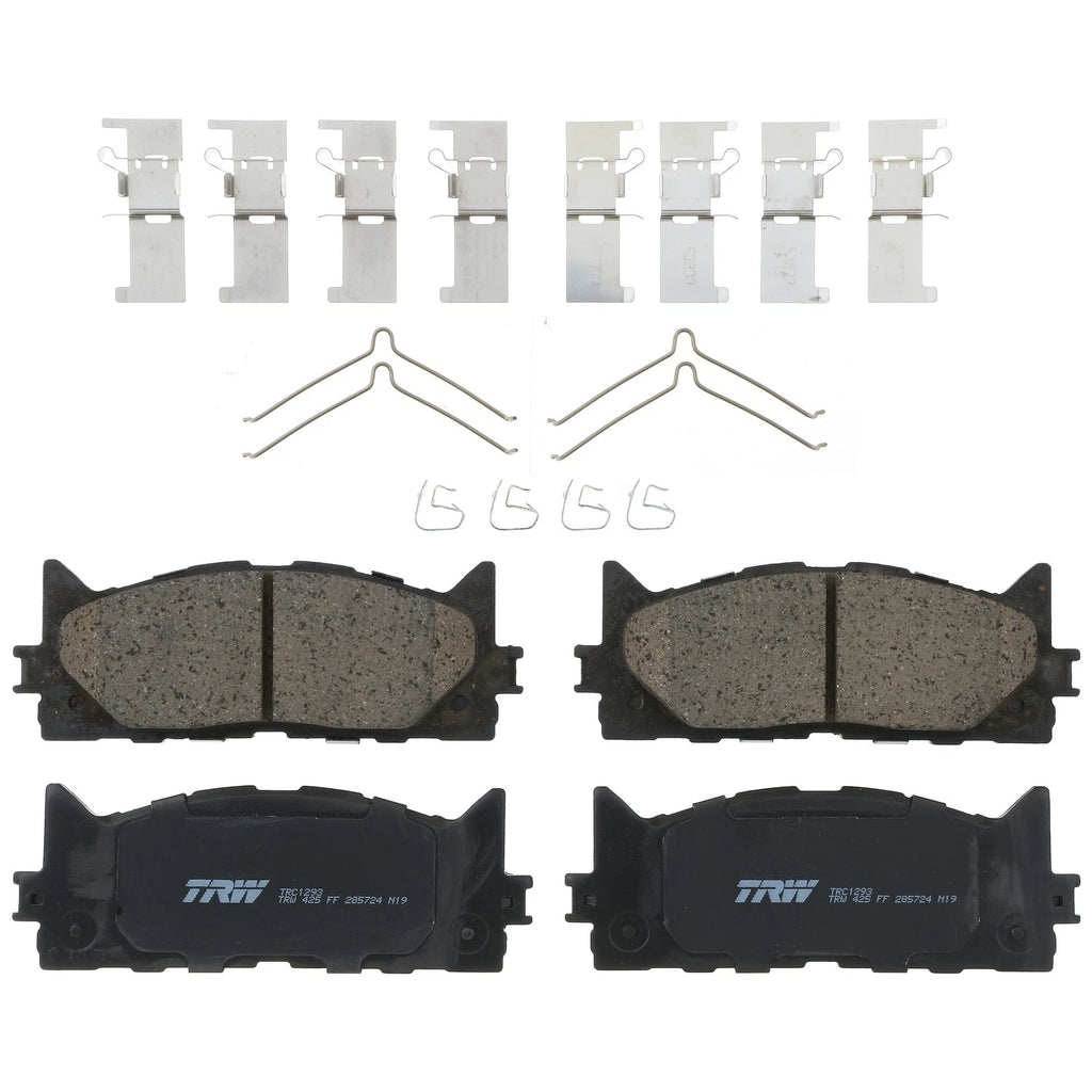 Set of 4 Disc Brake Pads for Toyota Camry (2007–2017)