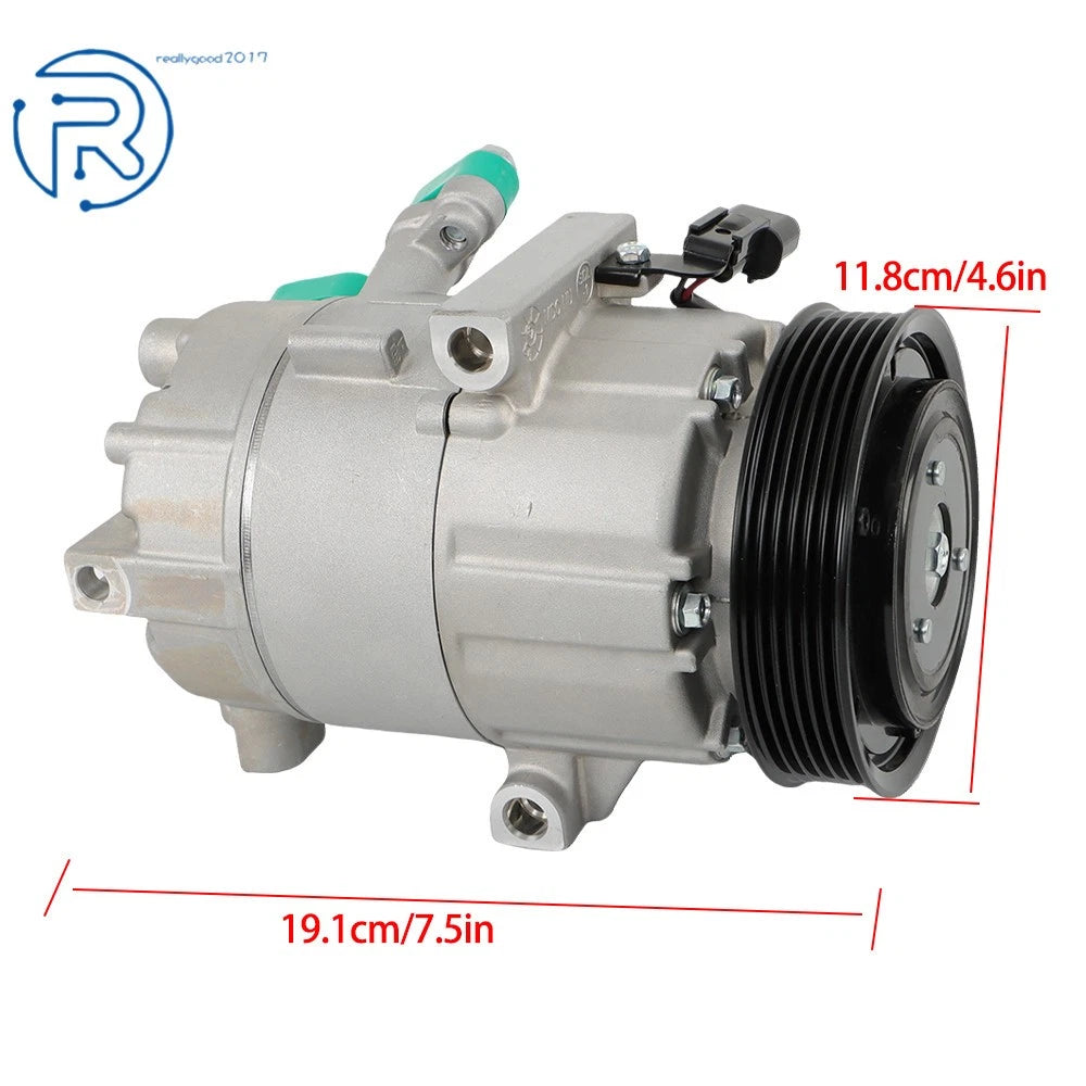 A/C Compressor with Clutch for Hyundai Elantra, Kia Forte, Soul (2011–2019)