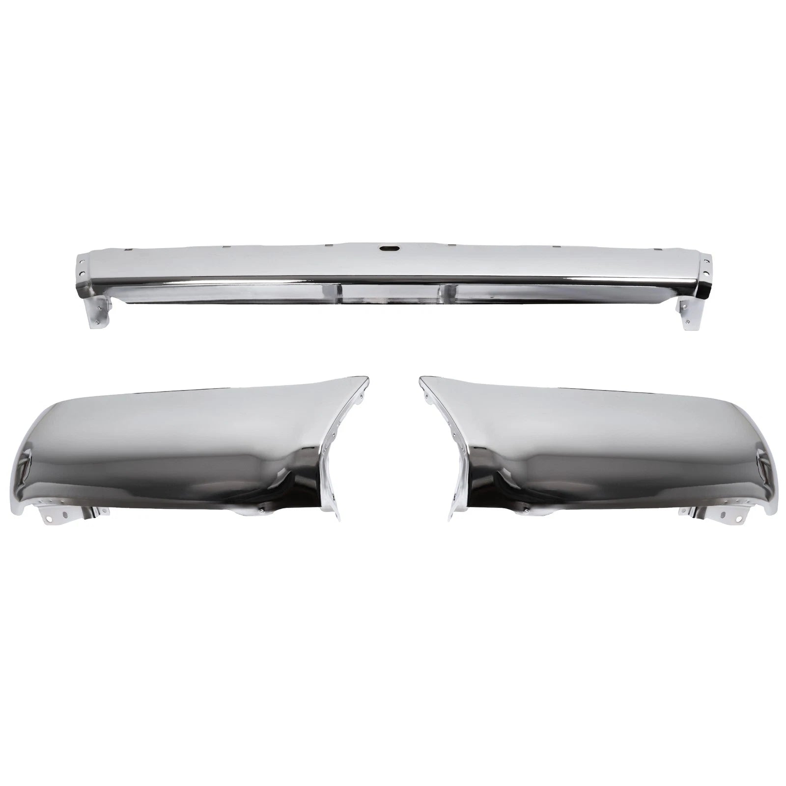 Set of 2 Chrome Bumper End Cap Covers for Toyota 4Runner (1990–1995)