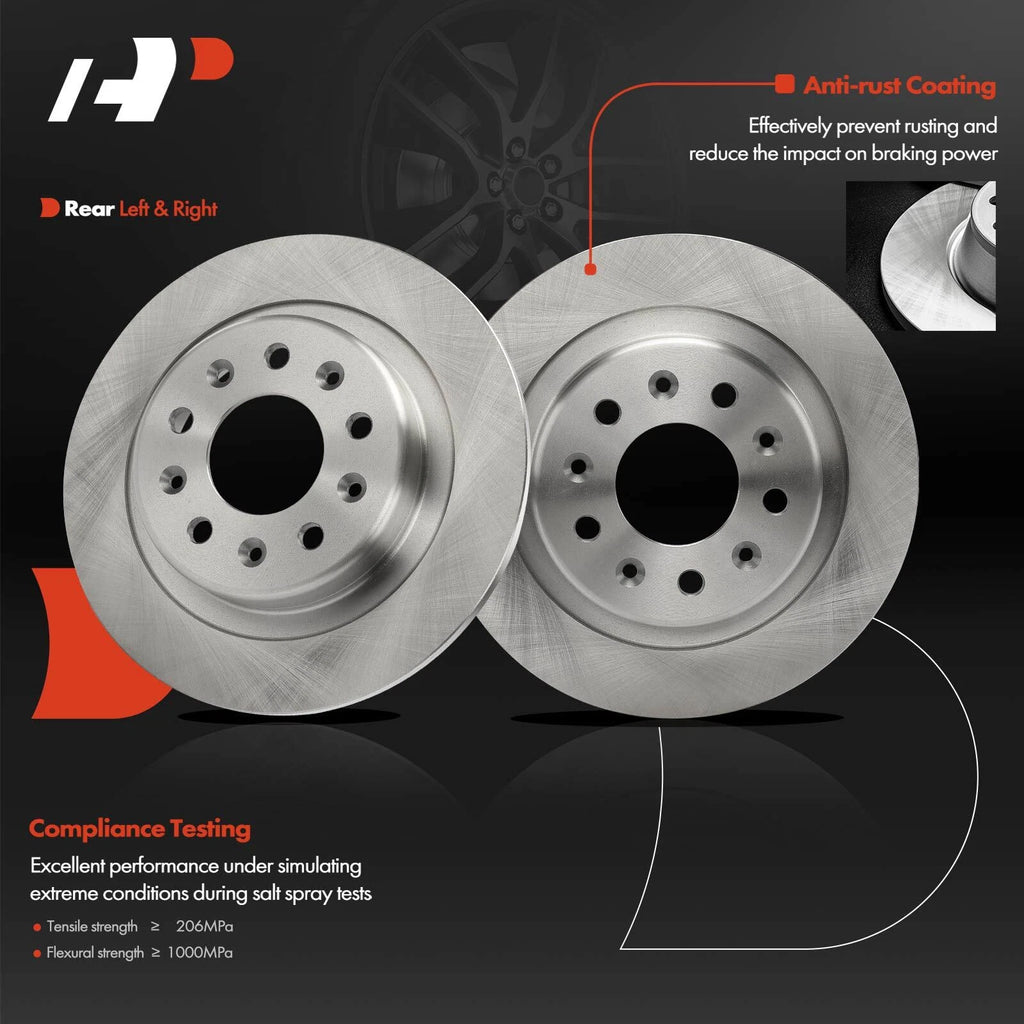Rear Disc Brake Rotors for Chevrolet Equinox Malibu (2018–2023)