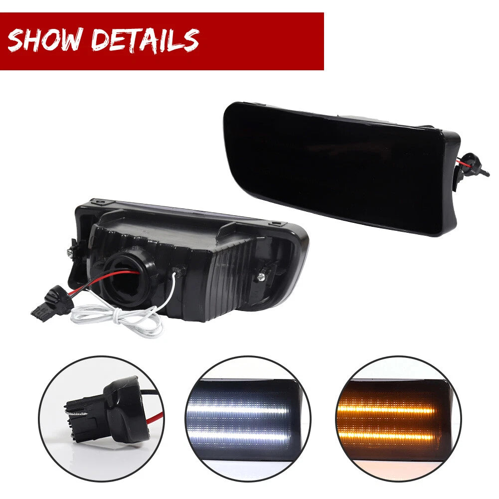 Smoked Sequential Amber LED Signal Lights for Toyota 4Runner (1999–2002)