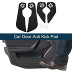 Car Door Anti Kick Pad Sticker Protector for Honda Fit (2014-2019) Black 1 Set