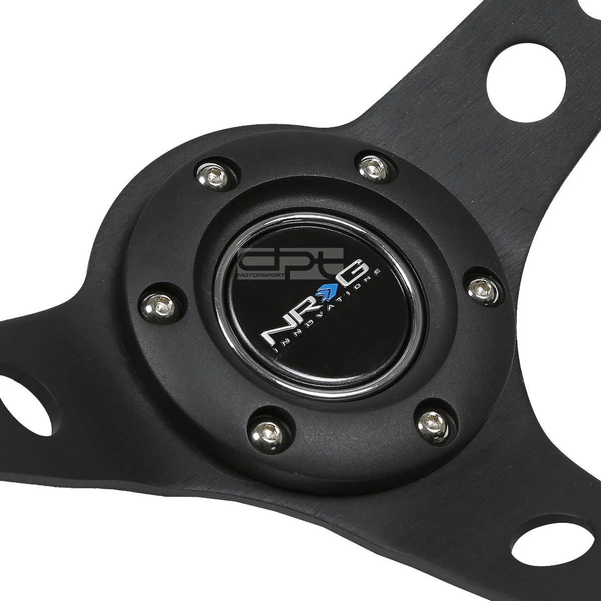 NRG 35cm 3" Deep Dish Suede Steering Wheel for Universal Fit