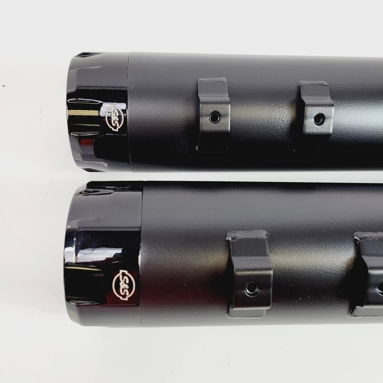 S&S Cycle Mufflers Black Thruster 550-0666 for Harley Touring (2017–2023)