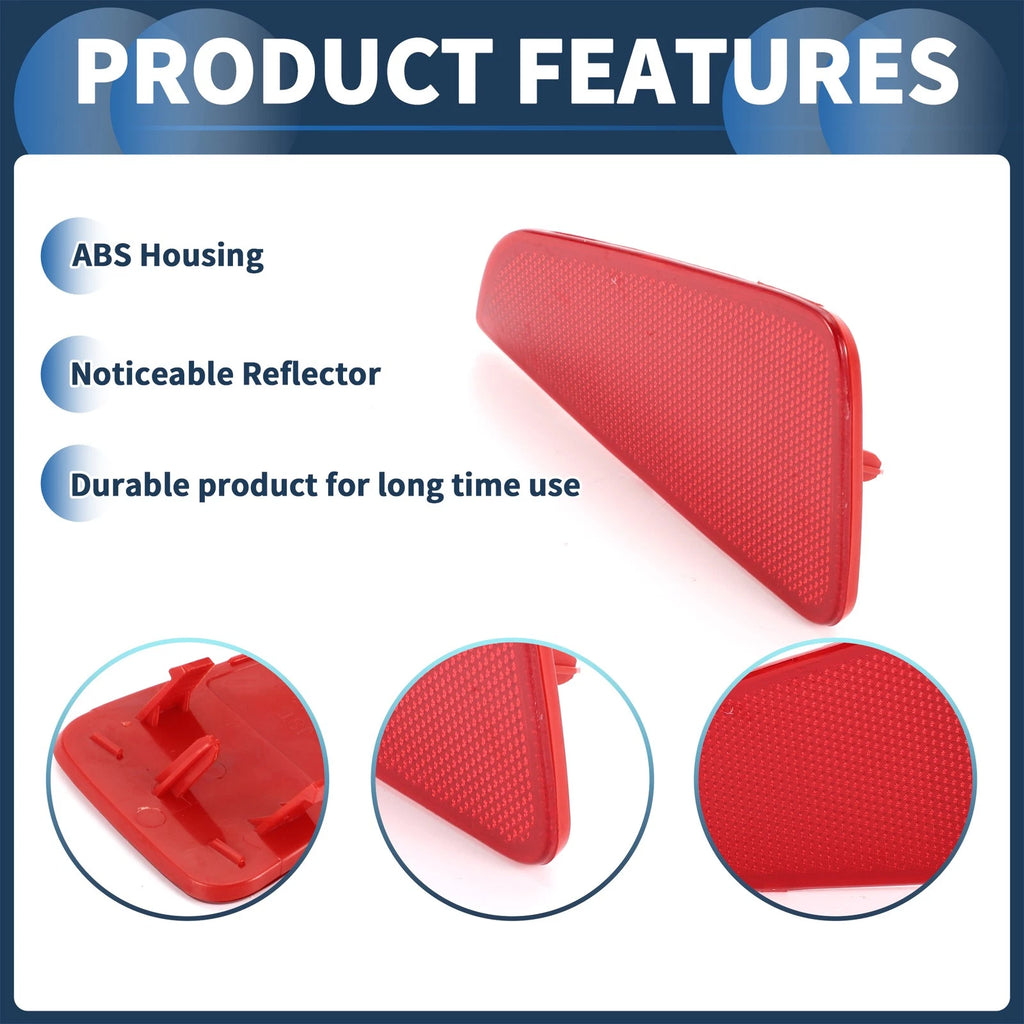 Bumper Reflector No.JX7B13B414EA for Ford Focus MK4 (2018–2023) Red 1pc