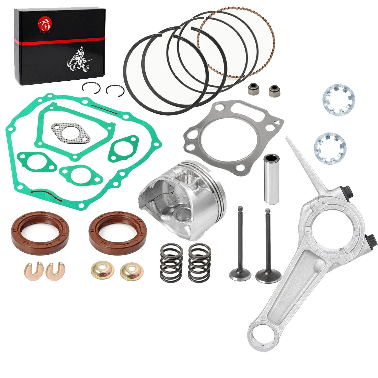 .25mm O.S. piston valve gasket & connecting rod for Yamaha G21 G22 G27 G28 (Check fitment)
