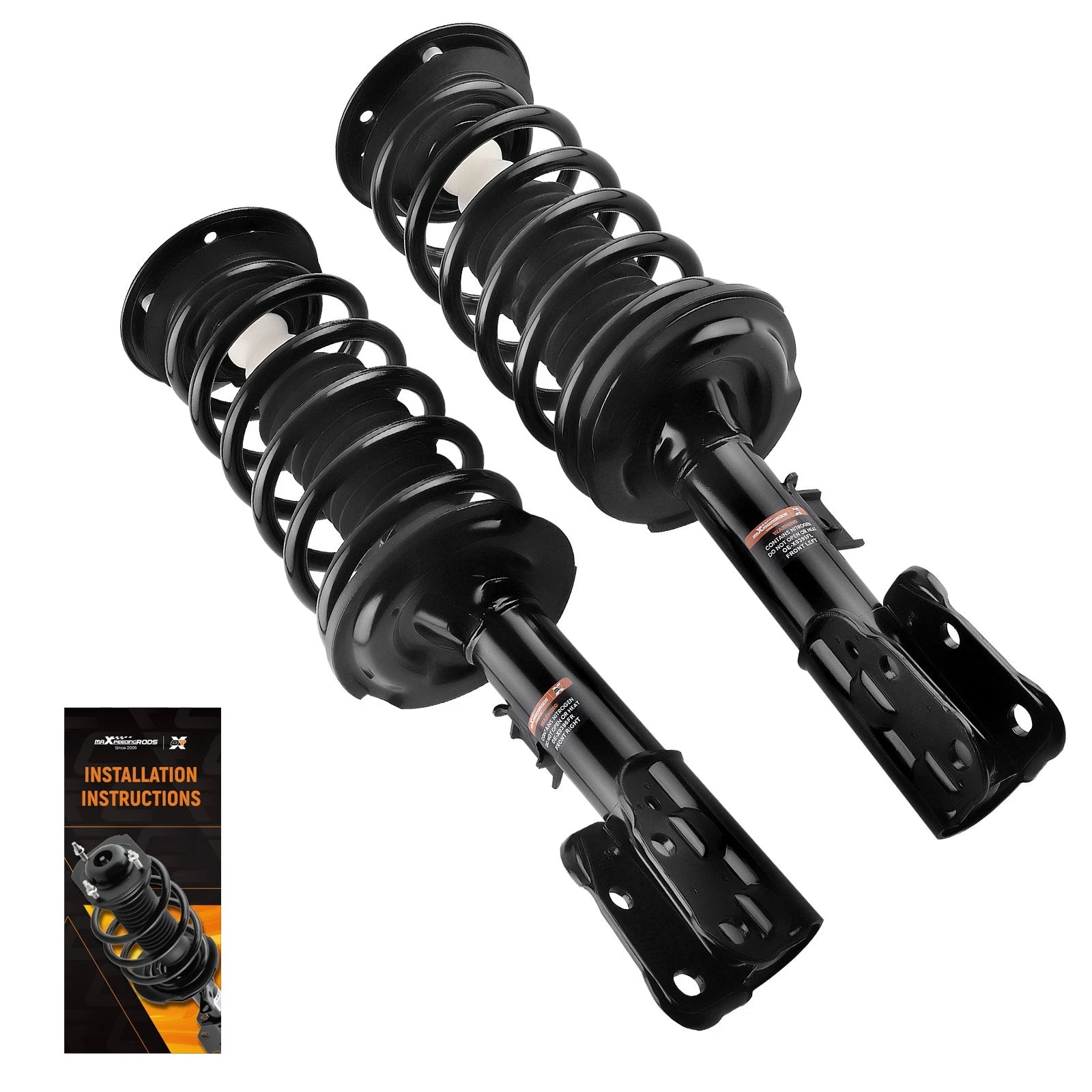 Front Struts w/ Coil Springs for 2007-2017 Chevy Equinox GMC Terrain 172526