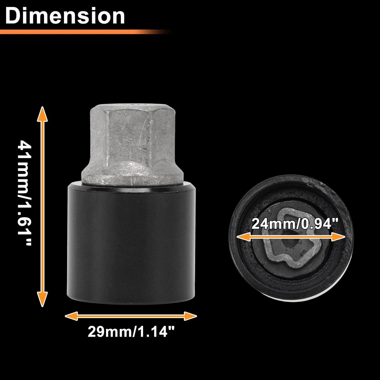 Wheel Lock Lug Nut for Mercedes-Benz (Locking Nut Key Socket Removal Tool)