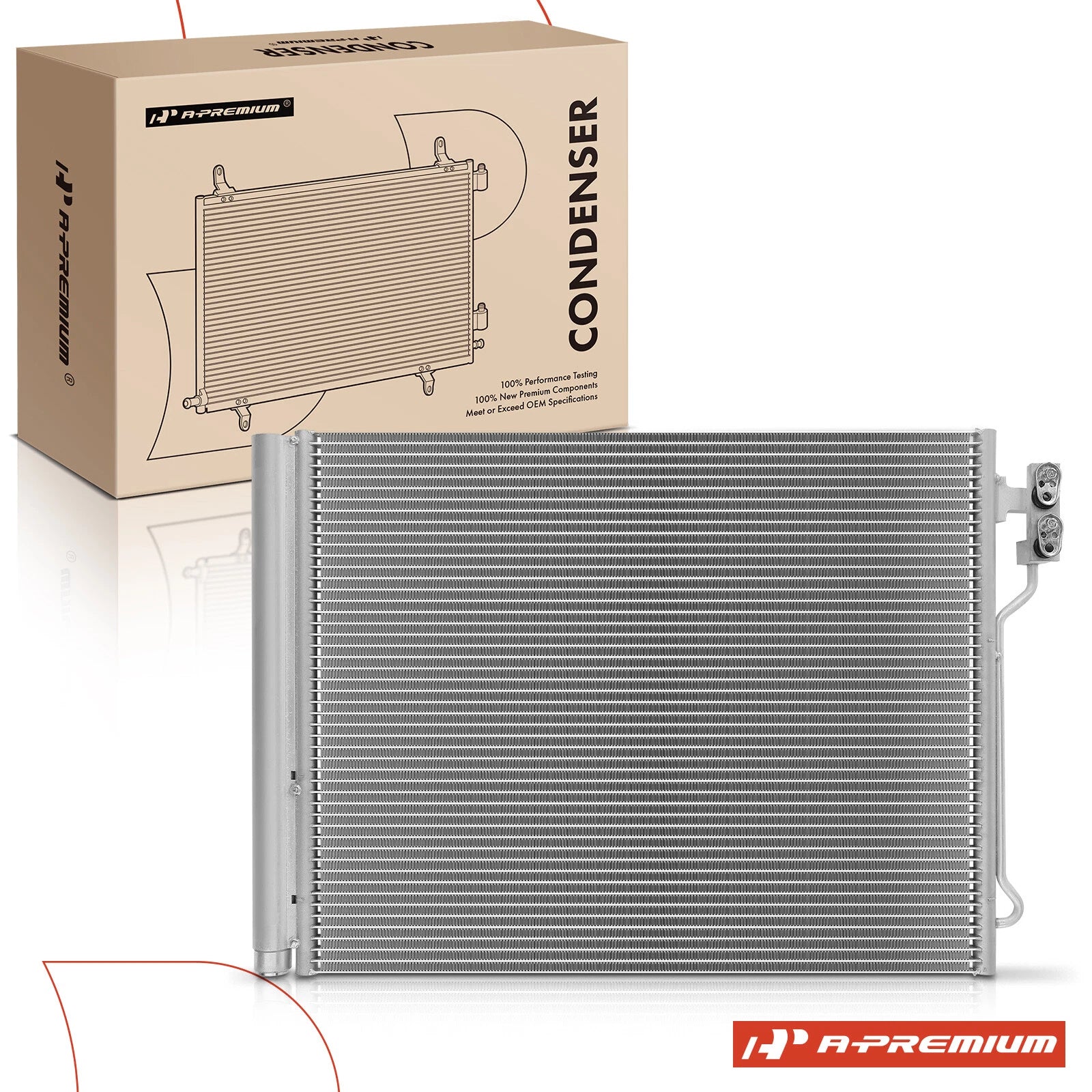 A/C Condenser with Receiver Drier for BMW 528i xDrive (2012–2016)