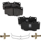 Front Brake Disc Rotors and Pads Kit for Toyota Tacoma (2000–2002)
