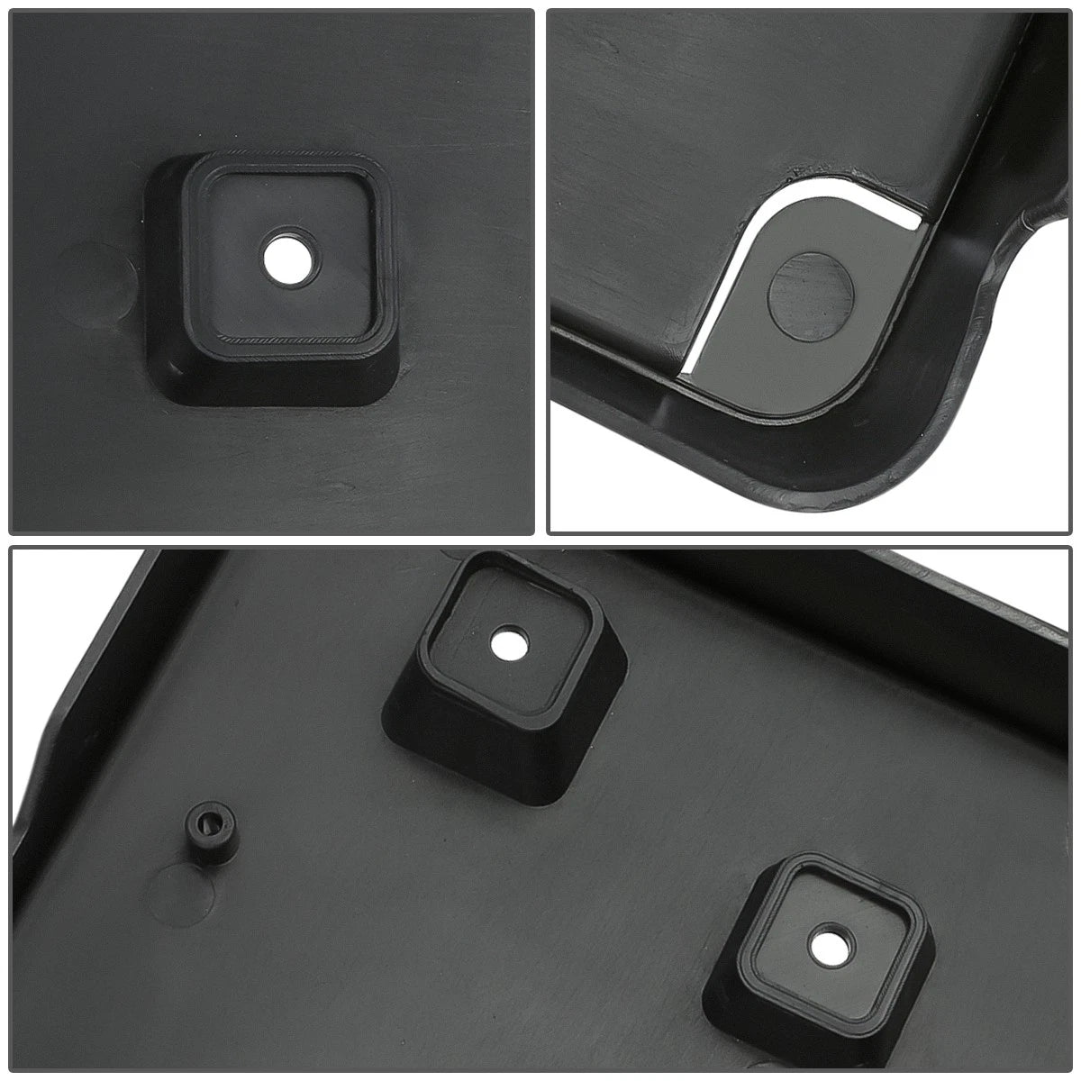License Plate Mounting Bracket for Lexus ES300H (2016–2018) Black Polypropylene
