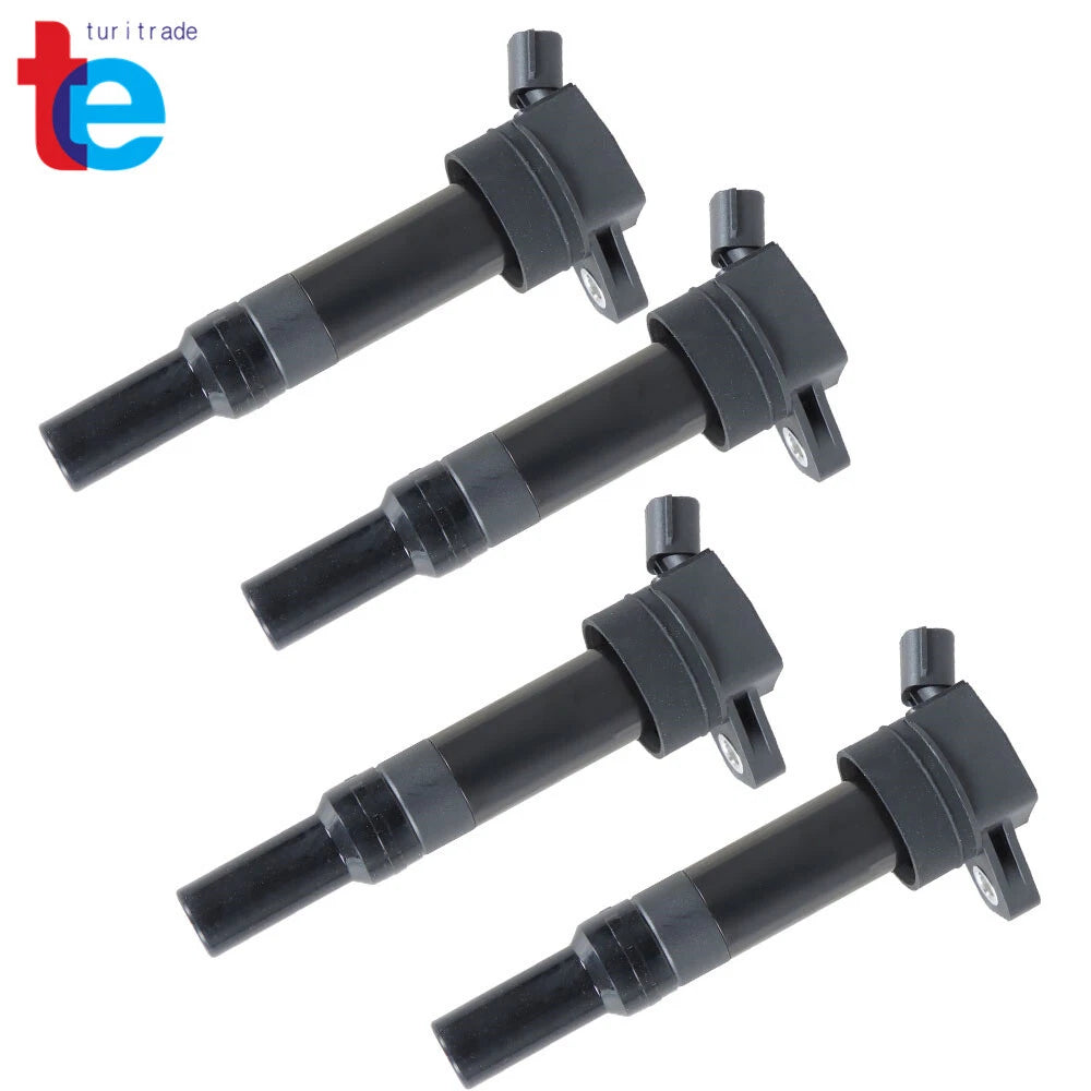 Set of 4 Ignition Coils for Hyundai Elantra Tucson Kia Forte