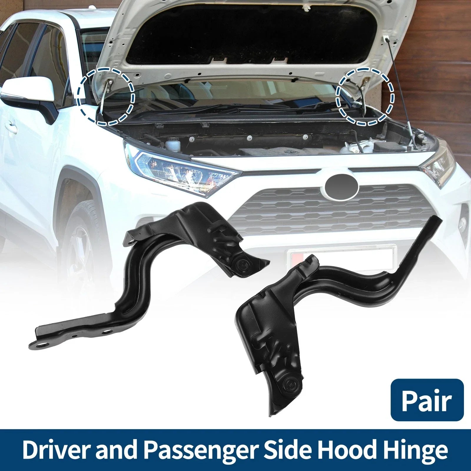 Hood Hinges for Hyundai Elantra 2017-2020 Front Bonnet Bracket 1 Pair