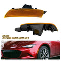 2X Amber Lens Front Bumper Side Marker Lights for Mazda MX-5 Miata (2016–2022)