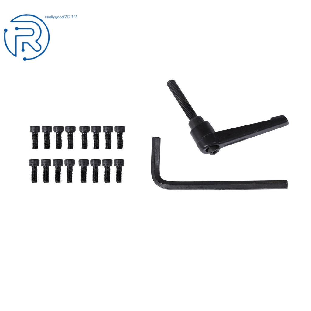 2Pcs Linear Shaft Rail with 4Pcs Square Type Bearings for Universal Use