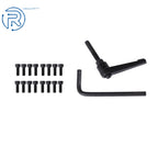 2Pcs Linear Shaft Rail with 4Pcs Square Type Bearings for Universal Use