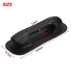 Rubber Grab Handle Rail for Dinghy Raft Boat (24x9cm) Black/Grey