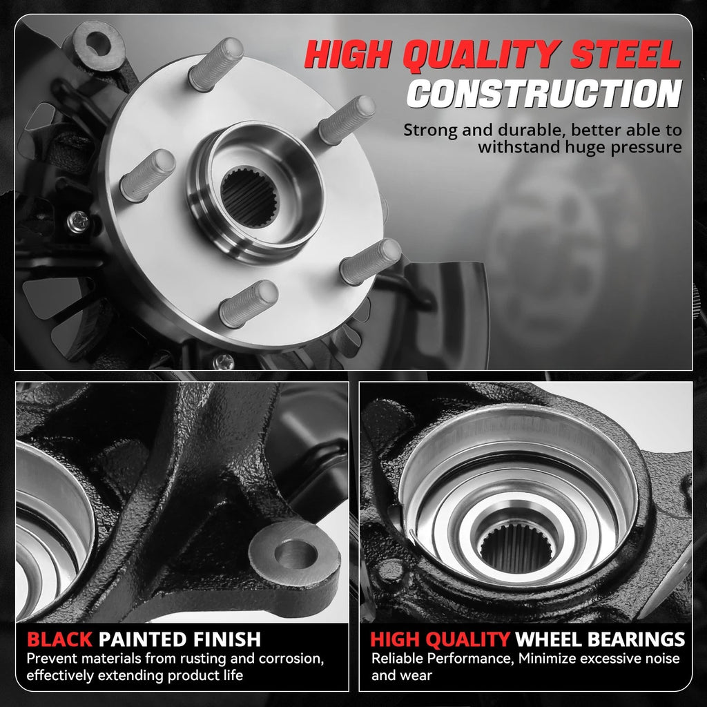 Front Left Loaded Wheel Bearing Hub Knuckle for Toyota Camry (2012–2017)