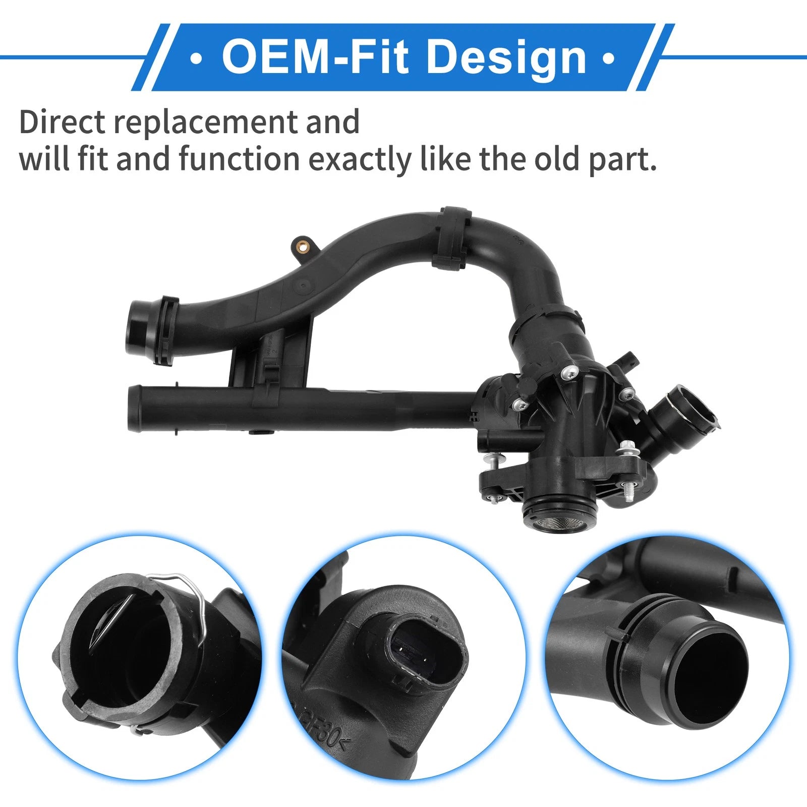Engine Coolant Thermostat Housing Assembly for Mercedes-Benz C300 (2015–2018)