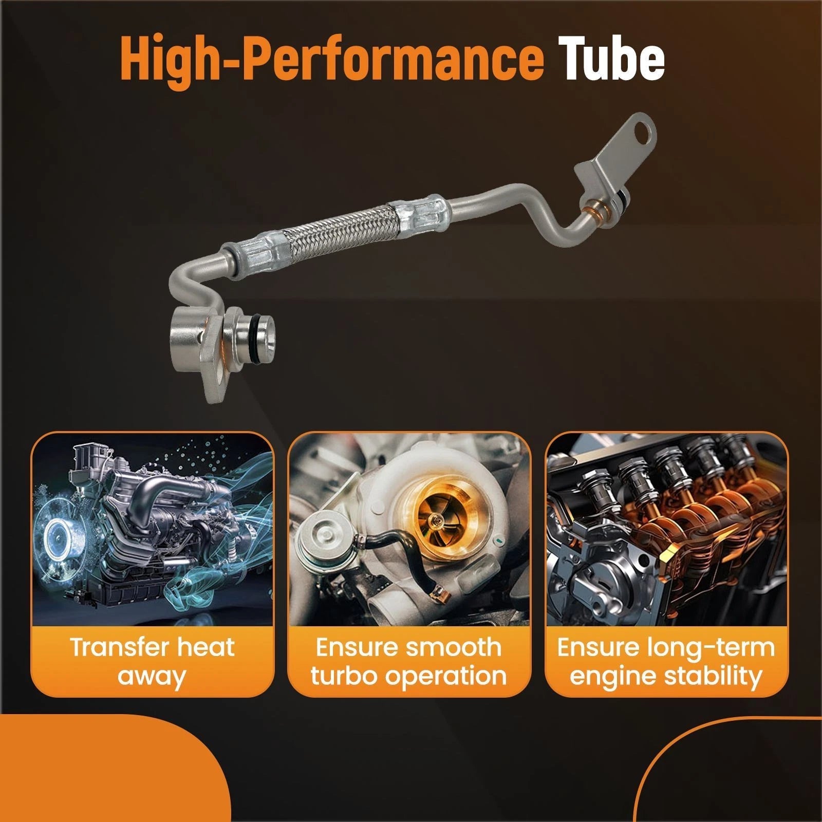 Turbo Supply Hose Line for BMW E90 335i 335xi E60 535i 535xi 740i (2007–2013)