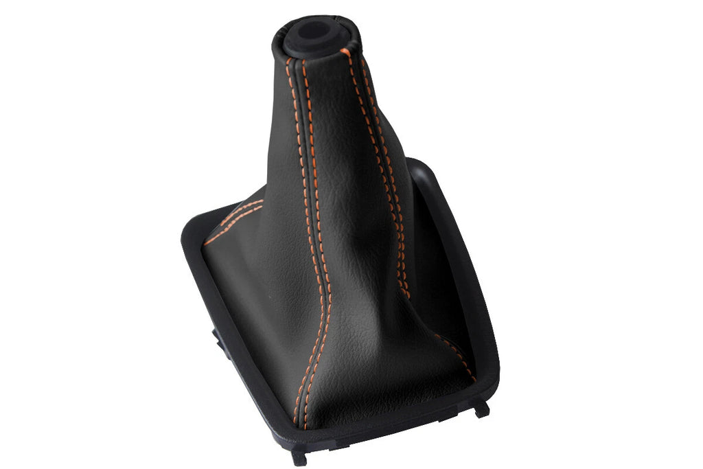 Leather Manual Shift Boot Cover for Nissan Skyline R32 (1989–1993) Orange Stitch
