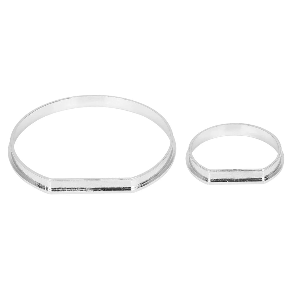 Chrome Speedometer Gauge Dial Rings Trim Kit for BMW E46 M3 (2001–2006)