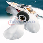 Stainless Steel Propeller 10 1/2x13 + Hardware Kit for Yamaha Outboard (13 Spline)