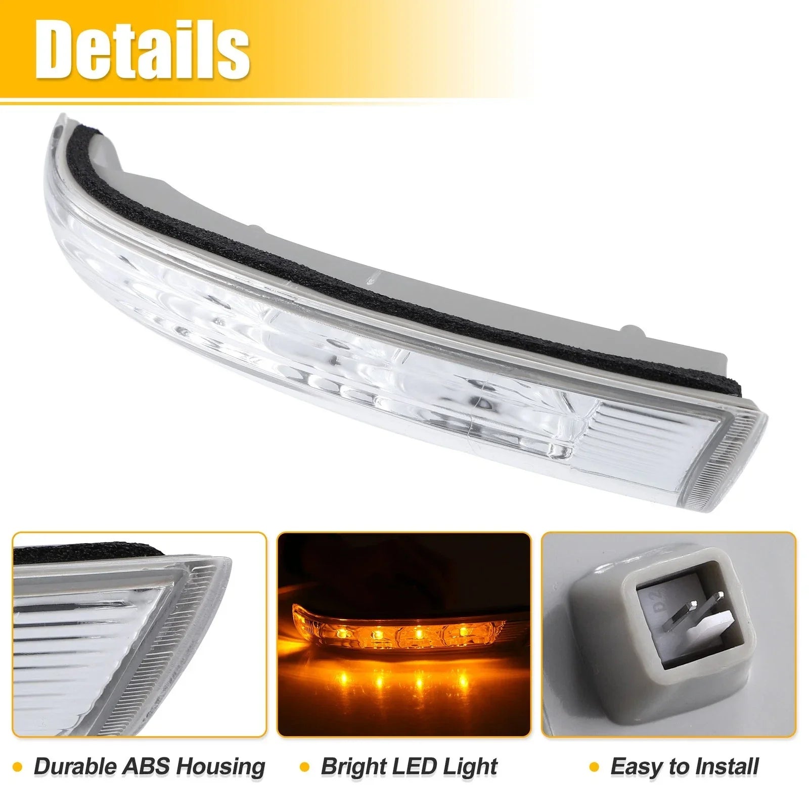LED Side Mirror Turn Signal Lights for Hyundai Santa Fe (2007-2012)