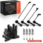 Ignition Coil & Iridium Spark Plugs Set for Ford Focus 