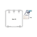 Lewmar Ocean Series Flange Base Hatch Size 70 for Marine Applications (39670070)