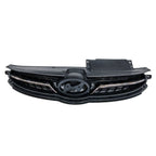 Replacement Grille Black Chrome Plastic for 2011–2013 Hyundai Elantra Sedan
