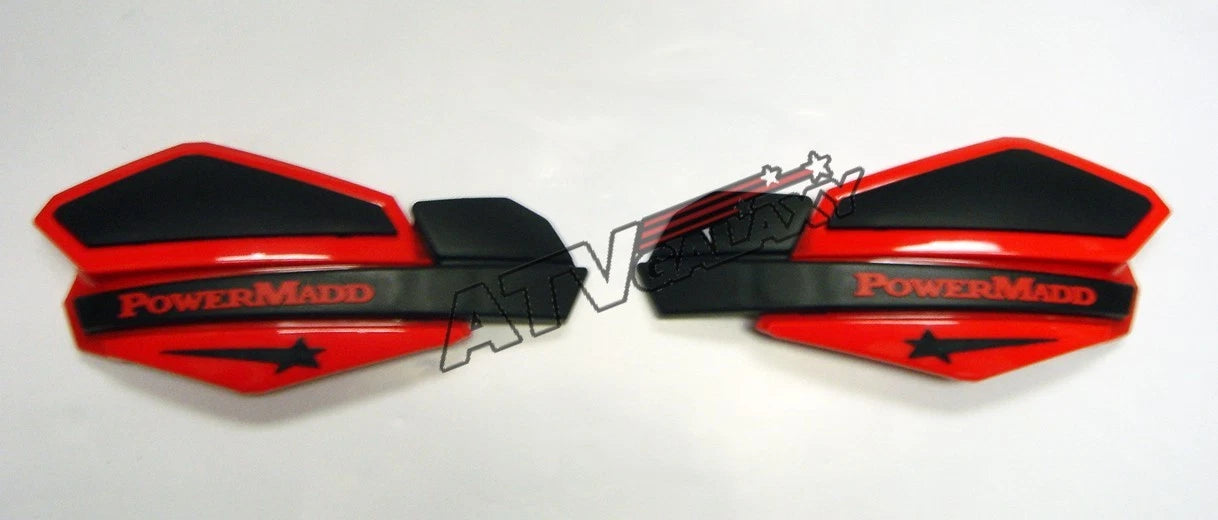 Powermadd Handguards for Yamaha YFZ450R (2008–2023) - Black/Red