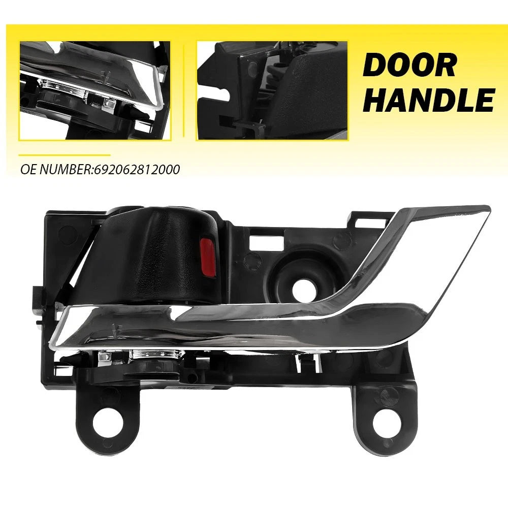 Interior Door Handle for Toyota Highlander (2008–2013) Front Driver Silver