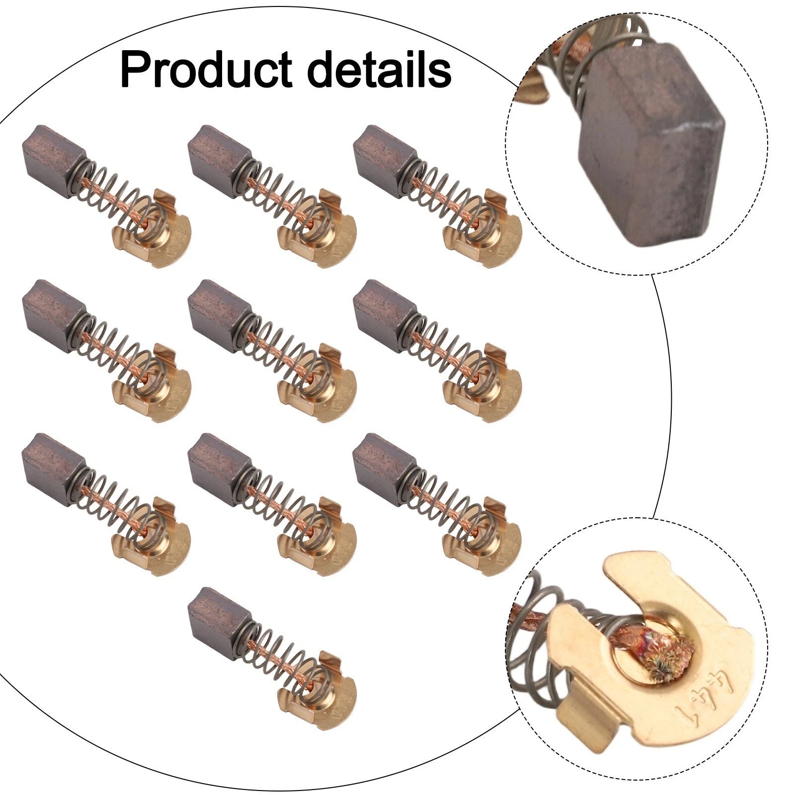 10pcs Carbon Brushes CB441 CB432 for MKT DHR241 DHR202 (Cordless SDS)