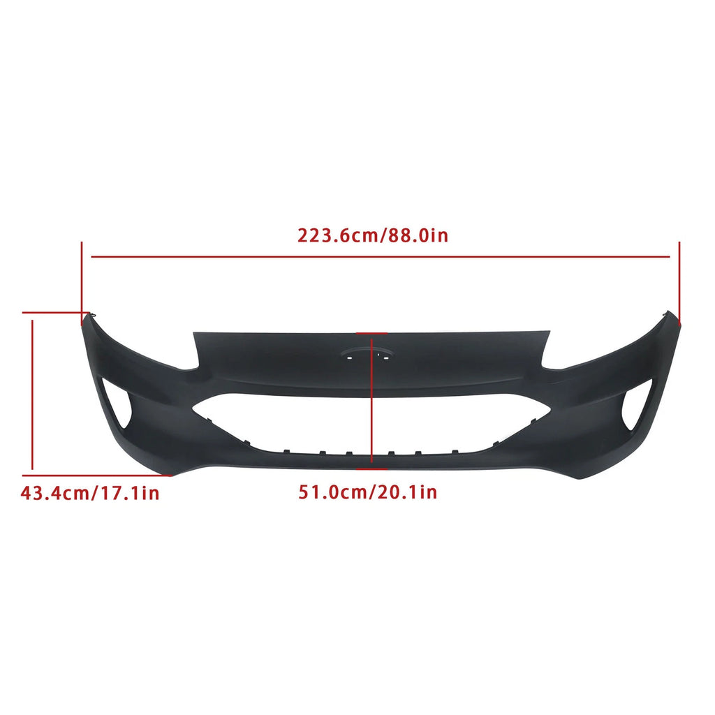 Front Bumper Cover for Ford Escape (2020-2022) Plastic Without Sensor Holes