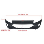 Front Bumper Cover for Ford Escape (2020-2022) Plastic Without Sensor Holes