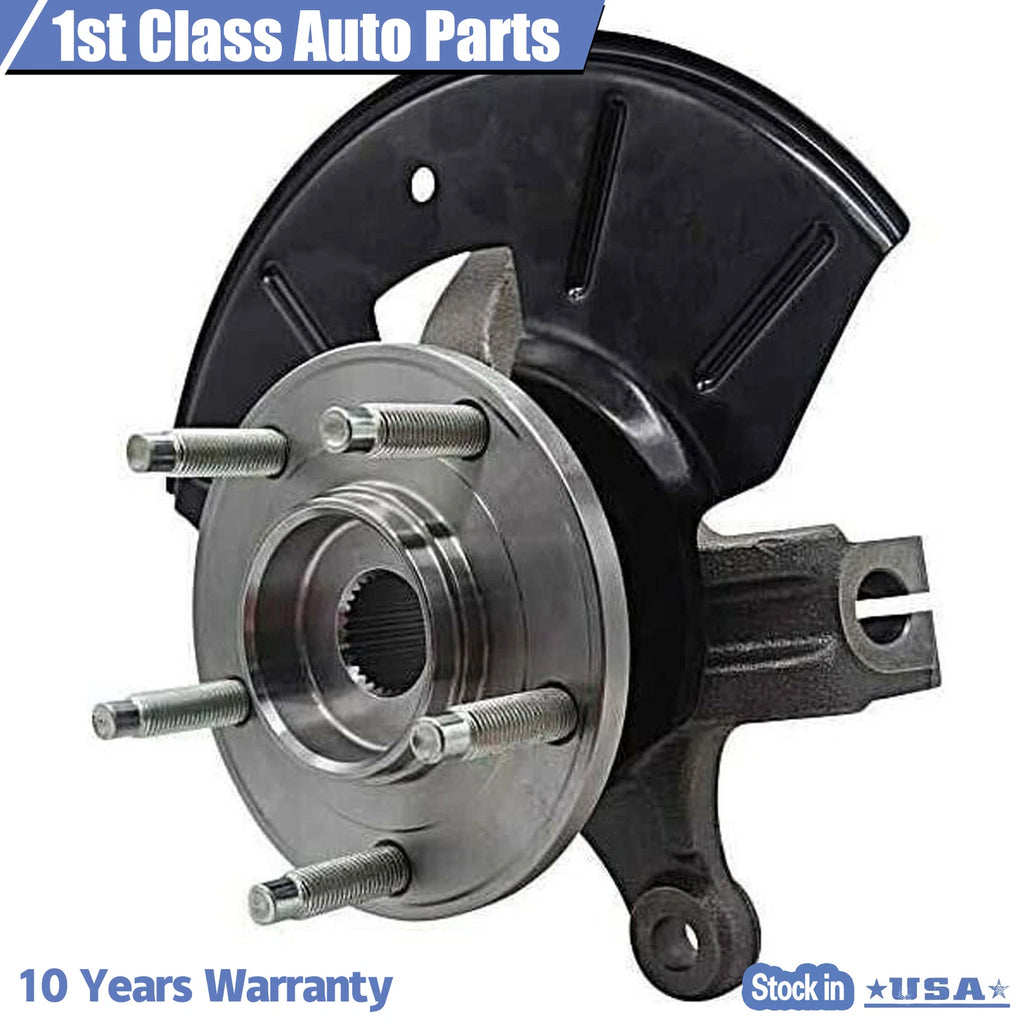 Set of 2 Wheel Bearing Hub Steering Knuckle Assembly for Ford Mazda (2001–2004)