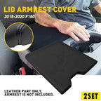 Set of 2 Console Center Armrest Lid Covers for Ford F150 (2015–2020)