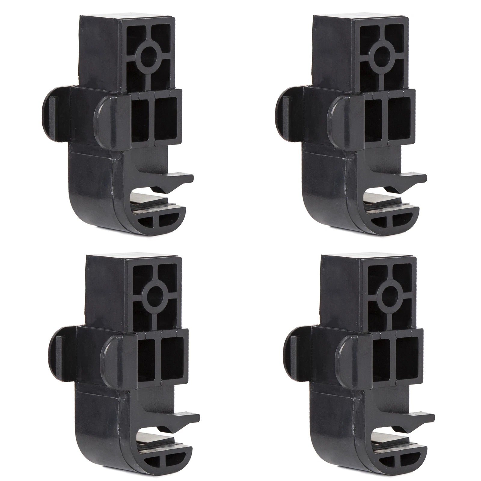 Set of 4 Bimini Top Latch Black Plastic Connector Brackets #002957 for Pontoon