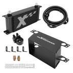 16-Row Aluminum Oil Cooler 10AN for Universal Applications