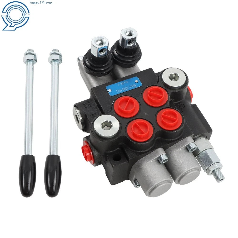 BSPP 2 Spool Control Valve 3600 PSI 11GPM for Skid Steers