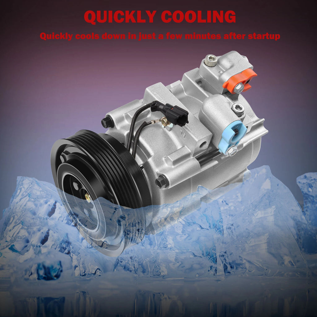 A/C Compressor & Clutch for Hyundai Santa Fe (2001-2006)
