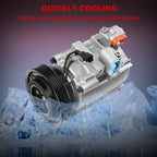 A/C Compressor & Clutch for Hyundai Santa Fe (2001-2006)